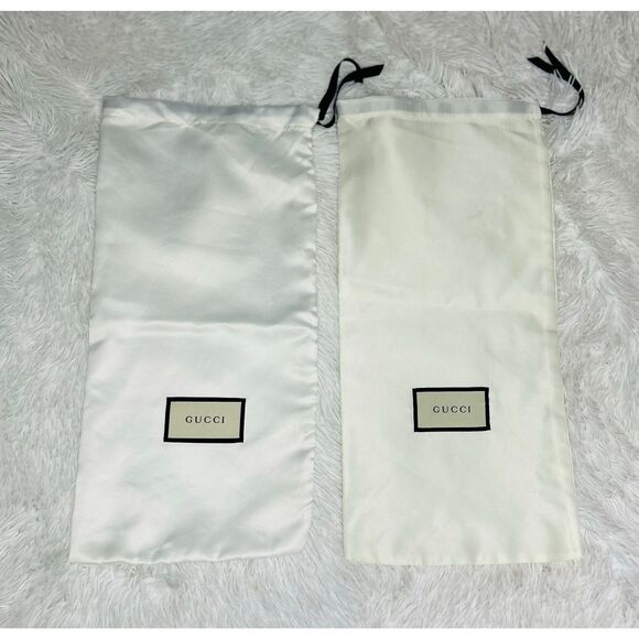 Gucci Lot/2 White Dust Bags Size 17.5x8 - Picture 2 of 7